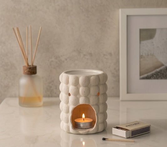 Textured bubble wax burner